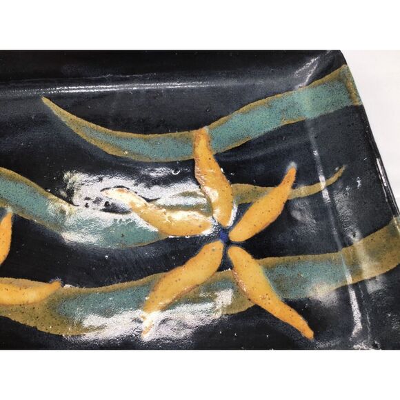 Starfish Ceramic Tray Beach Coastal Granny Salt Life Handmade Signed - Picture 3 of 7